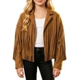 thumbnail image 4 of Zecgelong Girls Fringe Western Jacket Party Performance Outfit for Kids Yellow Size 5-14Y, 4 of 7