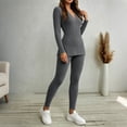 thumbnail image 6 of Admvng 2 Piece Outfit Set for Women Long Sleeve Top and Long Pants Casual Trendy Coordinated Tracksuit, 6 of 7