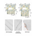thumbnail image 6 of Spring Leaves Kitchen Curtains Sets 24 Inch Length with Valance, Colorful Botanical Eucalyptus Vines Plants Swag Valances and Tiers Curtain Set Drapes Swag Curtains for Living Room, Bathroom, Bedroom, 6 of 6