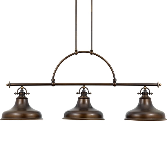 Emery 3-Light Palladian Bronze Linear Chandelier