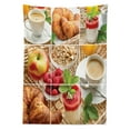 thumbnail image 3 of Ambesonne Coffee Tablecloth Rectangular Table Cover, Croissants Juice Yogurt, 60"x84", Multicolor, 3 of 4