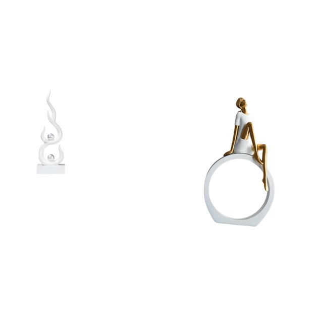Figura abstracta de llama de resina, escultura de fuego moderna, adorno para oficina, estantería, mesa, centro de mesa, dormitorio, regalo para lector