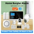 Wireless GSM Home Security Alarm System For Tuya APP With Motion Sensor