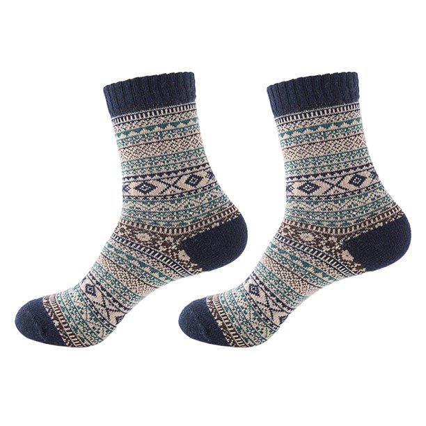 Calcetines Suaves Gruesos para Hombre Calcetines de Invierno de Mezclas de Lana Azul Hugo Calcetines cálidos gruesos suaves para hombre