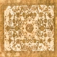 thumbnail image 1 of Ahgly Company Indoor Square Abstract Orange Modern Area Rugs, 7' Square, 1 of 4