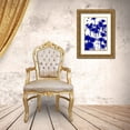 thumbnail image 3 of Simons 11x14 Gold Ornate Wood Framed with Double Matting Museum Art Print Titled - Bloomin Blue II, 3 of 4