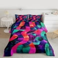 thumbnail image 2 of Castle Fairy Abstract Spiral Stripes Twin Comforter Sets,Gradient Lines Bedding Set, 2 of 8