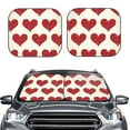 thumbnail image 2 of Naloa Love 2 Piece Foldable Car Sun Shades, Car Windshield Sunshade, Front Window Sunshade for Car, Truck, SUV - Medium, 2 of 7