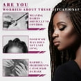 thumbnail image 4 of Gel Para Trenzado De Cabello, Cera De Gel Para Rastas Nutritiva Profunda, Uso Conveniente, 3 Piezas, 100 G, Extractos De Nutrientes Con Efecto Semimate Para Peinado Diario O De, 4 of 7