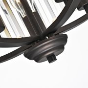 CHLOE Kenna Transitional 5 Light Rubbed Bronze Ceiling Pendant Fixture 20 Width