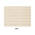 thumbnail image 3 of Matsuzay Alfombrilla de chenilla duradera para pies, cómoda y limpia para suelos, alfombra de baño mezclada antideslizante Juegos de accesorios de baño blanco marfil 43*61, 3 of 6