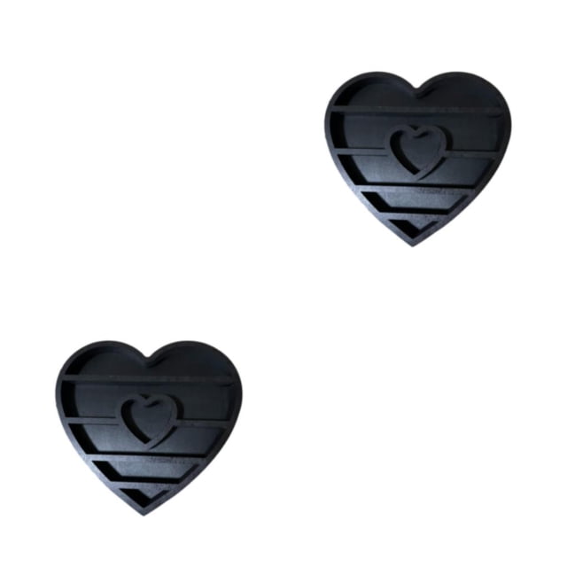 Yuarrent Estante de negro de moda para exhibición y almacenamiento con estilo, estante de almacenamiento, elementos esenciales para Corazón 2Conjunto