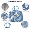 thumbnail image 4 of Lunch Bag Lunch Box for Women Reusable Insulated Lunch Bags,Water-Resistant Starfish Cooler Lunch Tote Bag, Large Capacity for Work Travel Picnic, 4 of 6