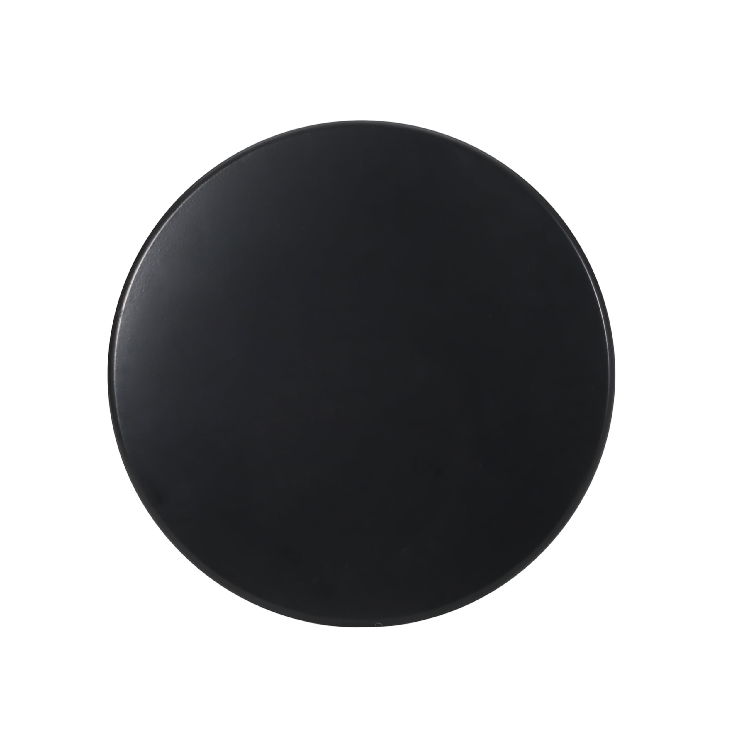 Saralee Outdoor Modern Iron Side Table, Matte Black