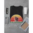 thumbnail image 3 of California Bear With Gradient Sun Background, Medium Front Graphic Men T-Shirt, Male Small, 3 of 4