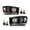 Clear lens Black Housing Clear Reflector, variant on CROSSDESIGN Headlights Headlamps w/Bulbs Light Bar Left Side Fit for Dodge Ram 1500 2006-2008/Dodge Ram 2500 3500 2006-2009 Clear Lens Chrome Housing Amber Reflector