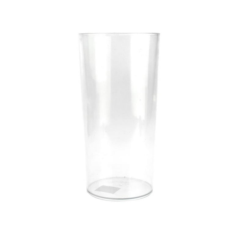 Clear Plastic Flared Cylinder Container
