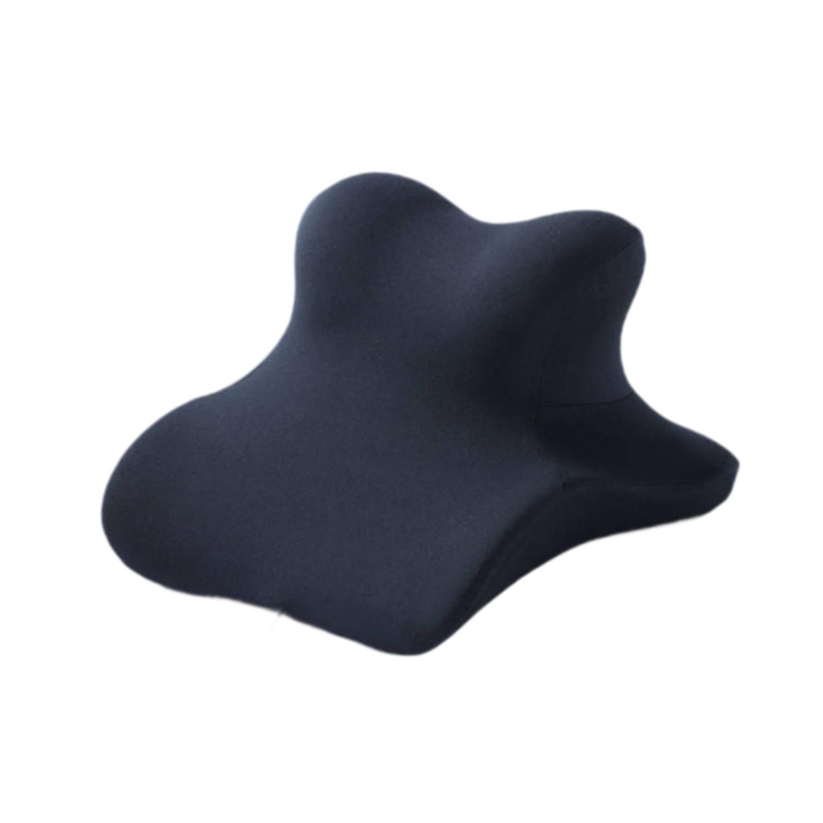 CarpNettore Neck Support Wedge Pillow for Sitting And Lying Down Memory Foam for Home Office Navy