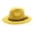 Yellow, variant on EnJoCho Women Sport Hat Windfall Men Vintage Wide Brim Fedora Hat With Belt Buckle Outdoor Holidays Caps
