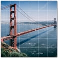 thumbnail image 1 of Picture-Tiles.com: Bridge Ceramic Tile Wall Mural WAL500272-66S. 25.5"W x 25.5"H using (36) 4.25" x 4.25" Ceramic Tiles-Satin Finish, 1 of 3