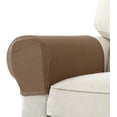 thumbnail image 1 of 2 Pack Jacquard Stretch Sofa Armrest Covers Non-Slip Recliner Sofa Armrest Covers, 1 of 6
