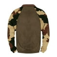 thumbnail image 3 of guisaled Camo Sweatshirts for Men Fall Winter Long Sleeve Half Zip Sweatshirt Big and Tall Henley Neck Pullover Shirts Tops Christmas, 3 of 5