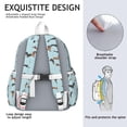 thumbnail image 5 of Dachshund Footprint Bone-1 Backpack for School,Cute School Bag,Schoolbag with Adjustable Shoulder Straps & Padded Back,13.4"x11"x4.7", 5 of 6