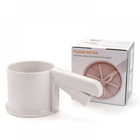 

Prettyui Stainless Steel Flour Sieve Cup Handheld Manual Flour Powder Icing Sugar Sifter Cup Home Baking Kitchen