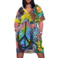 thumbnail image 2 of Graffiti Peace Wall Loose Pocket Dress Elegant gowns wedding guest dress 2025 african dresses for woman, 2 of 7
