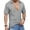 Gray, variant on Deep V Neck T Shirts for Men Waffle Knit Short Sleeve Collared Shirts Summer Slim Fit Textured Tee Shirt Solid Color Streetwear Tops Black S