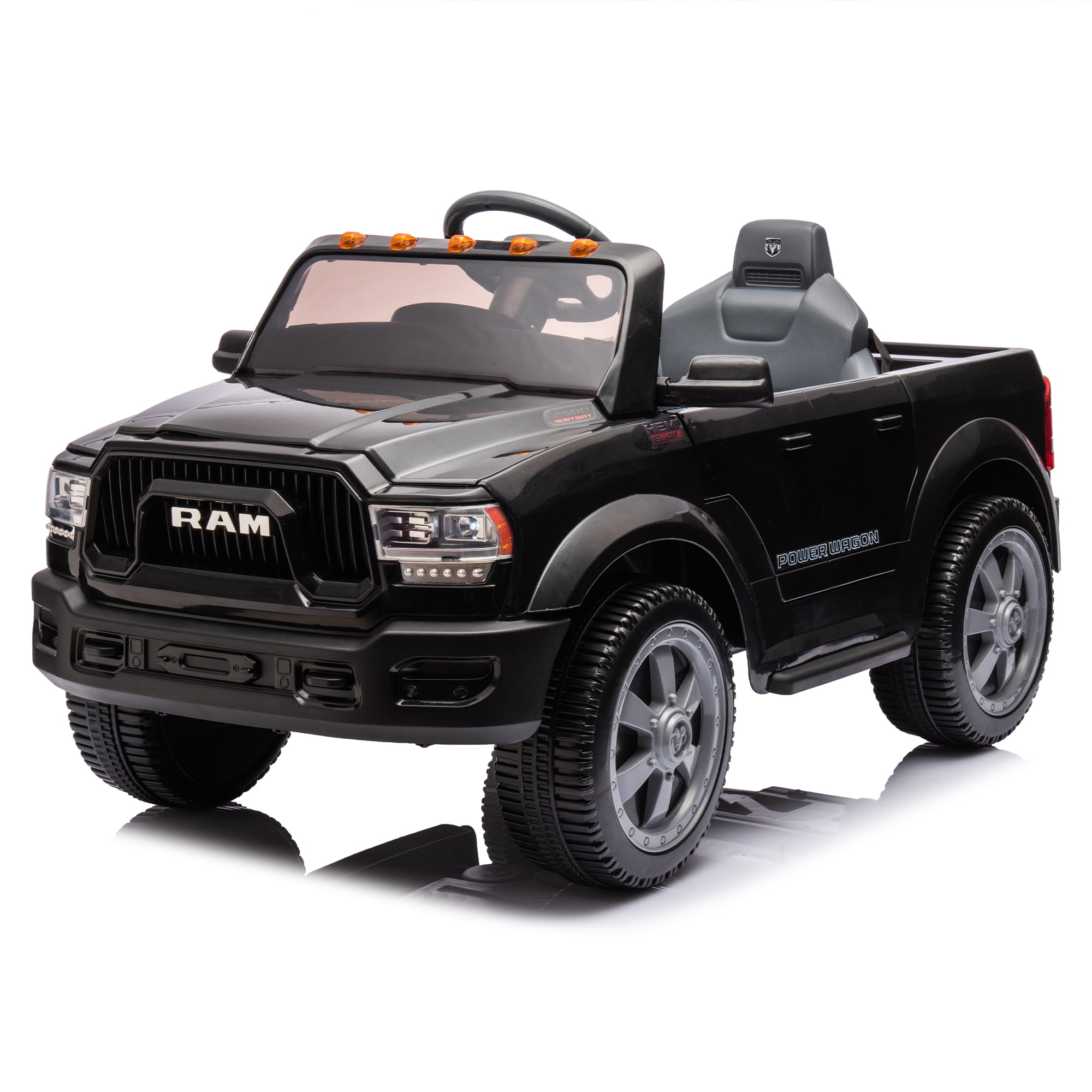CIPACHO 12V Battery Powered Ride On Car for Kids with Control, Licensed RAM 2500 Kids Electric Truck with In-Car Water Cup Holder and Back Storage, Black CIPACHO 12V Battery Powered Ride On Car for Kids with Control, Licensed RAM 2500 Kids Electric Truck with In-Car Water Cup Holder and Back Storage, Black