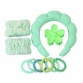 thumbnail image 5 of Nygoyerh Face Wash Headband and Wristband Set Bubble Hairband and Cuffs Hair Clip Ties Set for Skincare, 5 of 5