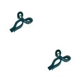 thumbnail image 1 of Qarigey Accesorio de garra para el pelo con lazo de temperamento grande para mujer, pinzas de tiburón para niñas, coleta, tocado de Color Verde 2Conjunto, 1 of 6