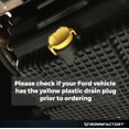 thumbnail image 5 of RONIN FACTORY Ford F150 Oil Drain Plug 2015+ F150 Raptor Mustang (Ford Bronco V6) Replacement Yellow Plastic Engine Oil Drain Plug BC A / FT A / KX B (See Fitment Guide Below), 5 of 7