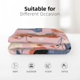 thumbnail image 5 of Personalized Pink Floral Chicken Blanket for Kids Adult, Chicken Gifts for Chicken Lovers, Soft Cozy Custom Chicken Throw Blankets for Bed Couch Sofa Chicken Decor 50x40 Inches, 5 of 6
