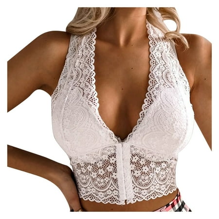 

Sexy Lingerie Underwear Bra Daily Adjustable Sleeveless Bra Nightgown White S