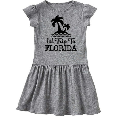 

Inktastic First Trip to Florida Vacation Gift Toddler Girl Dress