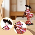 thumbnail image 6 of Statuette Japanese Doll Ornament 26cm Handicraft with Flat Bottom Base for Desktop Windowsill Display for Fans, 6 of 9