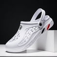 thumbnail image 1 of Zapatos de verano para hombre, sandalias con agujeros, chanclas transpirables huecas, zuecos, zapatillas de playa a la moda, talla grande 49, 1 of 7