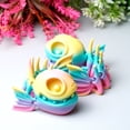 thumbnail image 3 of 2pcs 3D Printed Skeleton fish,Flexible Joint Animal lacertid Figurines,Realistic Eyes, Home Office Decor,Fidget Toy for Adults Teens Boy Festival Gifts, 3 of 10