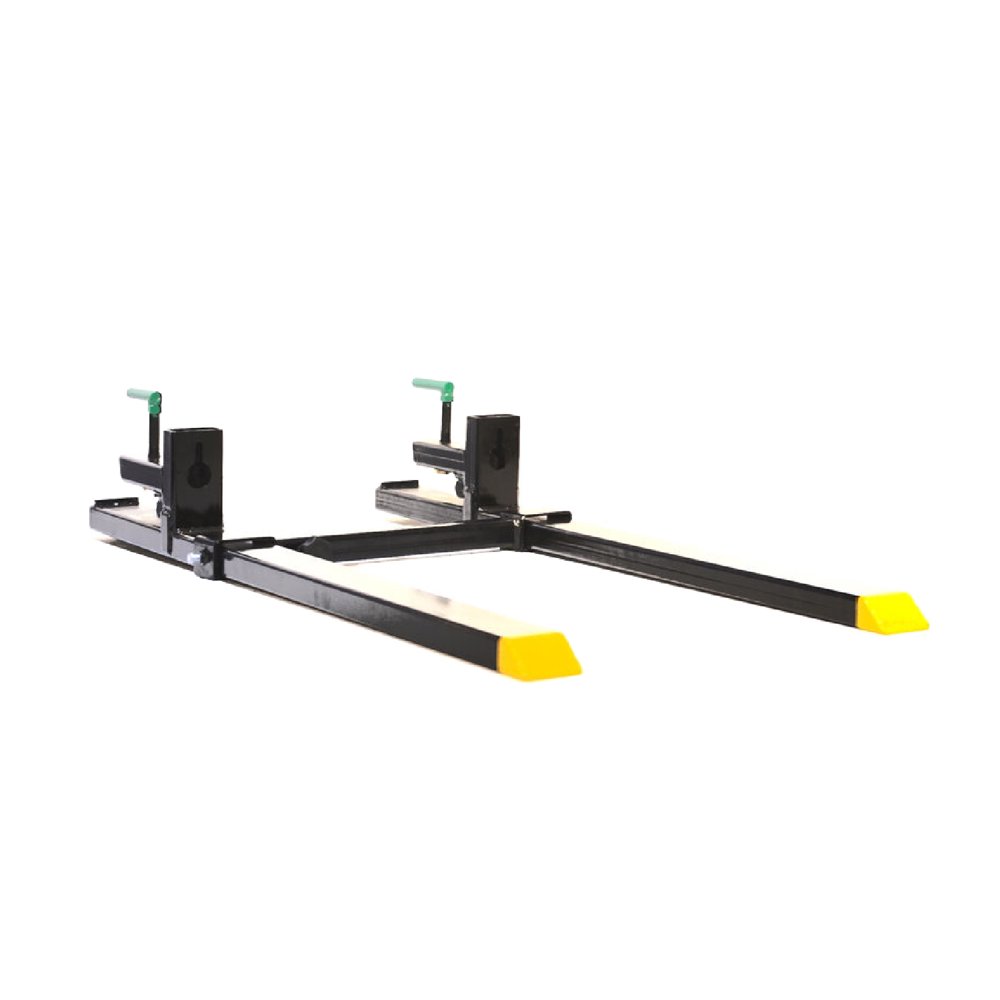 Titan Attachments Clamp On Pallet Forks with Stabilizer Bar 43" Pair