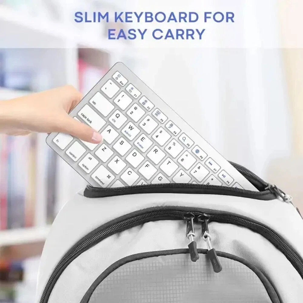 Wireless Bluetooth Keyboard 78 Key for Mac PC iPhone IOS Android Phone Tablet