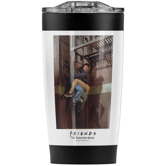 Friends Hang On Stainless Steel Tumbler 20 oz Coffee Travel Mug/Cup, Vacuum Insulated & Double Wall with Leakproof Sliding Lid | Great for Hot Drinks and Cold Beverages
