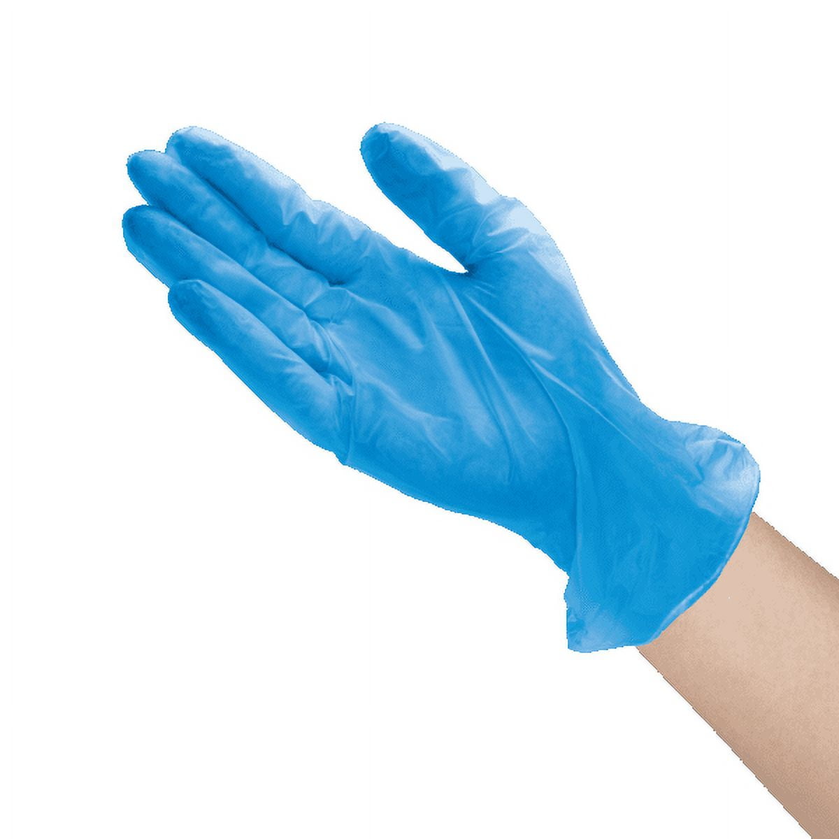 [1,000 ct] Karat Vinyl Gloves, Powder-Free, Blue, Small