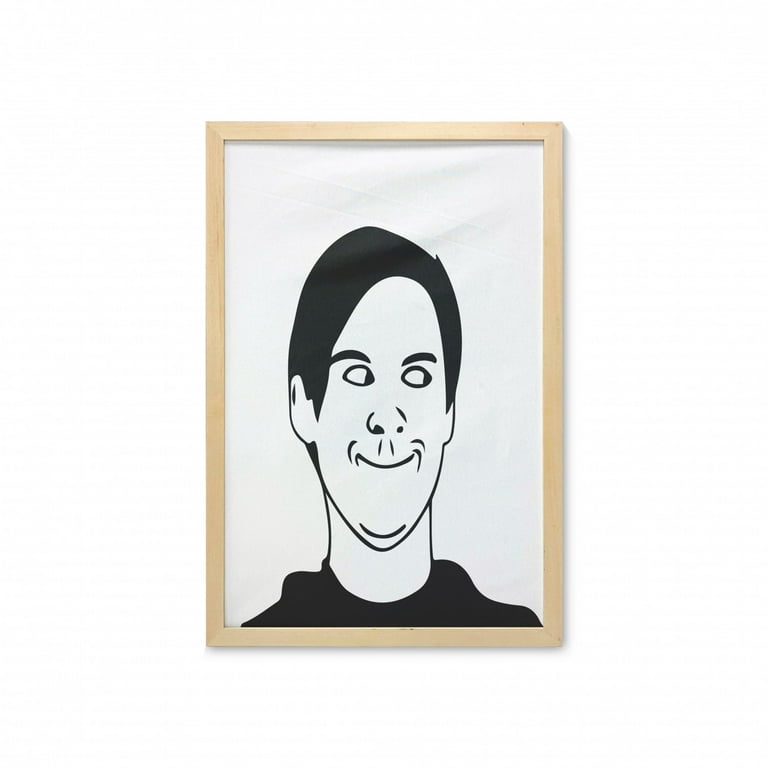 Troll Face Framed Art Print