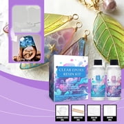 Crystal Clear Epoxy Resin Kit , No-Bubble, No-Yellowing, Self Leveling Resina Epoxica para Manualidades, Clear Resin Epoxy for Casting, Molds, Painting, Jewelry, Art Crafts