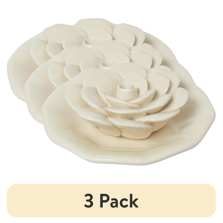 Better Homes & Gardens Ceramic Flower Incense Burner 3-Pack photo 1