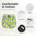 thumbnail image 6 of Haiem Lemons Chamomile Flowers And Leaves Women's 2 in 1 Running Shorts - Lightweight Athletic Workout Gym Yoga Breathable Sports Shorts Liner with Phone Pockets-Small, 6 of 9
