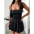 thumbnail image 4 of YNIQUE Women's Fashion Sexy Solid Color Tube Top Bodycon Dress, 4 of 7