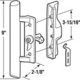 thumbnail image 2 of 3-15/16 in. Hole Center, Gray Diecast, Sliding Patio Door Handle with Wood Handle (Single Pack), 2 of 3